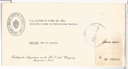 ARGENTINA CC CORREO OFICIAL DIPLOMATICO AGREGADURIA NAVAL EN URUGUAY - Officials