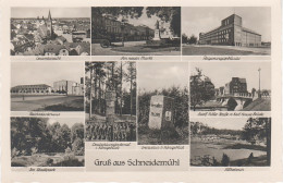 AK Pila Schneidemühl Deutschtumdenkmal Grenzstein Königsblick Adolf Hitler Strasse Brücke Bei Bromberg Flatow Vandsburg - Posen