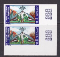 New Caledonia SG 538 1974 Nature Conservation Imperforated Pair MNH - Neufs