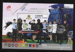 Macau 2016 325th Anni Establishment Public Security Police Force S/S MNH - Ungebraucht