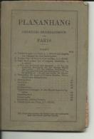 BAEDEKERS  --  PLANANHANG, GUIDE  --  PARIS  --  1923  --  60 PAGES  --  Karte - Francia