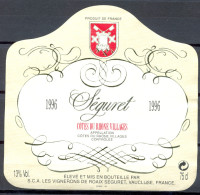 152 - Côtes Du Rhône Villages - 1996 - Séguret - S.C.A. Les Vignerons De Roaix - Séguret Vaucluse - Côtes Du Rhône