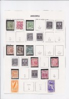 TIMBRE. ESPAGNE. ANDORRE. ANDORRA. COLLECTION BLOC FEUILLET. 200 TIMBRES DIFFERENTS.  35 SCANS - Collezioni