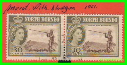 BORNEO SEPTENTRIONAL )  -   ( GRAN BRETAÑA  EUROPA ) 2 SELLOS AÑO 1961 - North Borneo (...-1963)