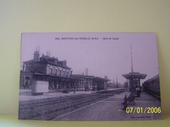 BRETIGNY-SUR-ORGE (ESSONNE) LES TRAINS. GARE ET QUAIS.    019"b" - Bretigny Sur Orge