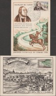 FRANCE  CARTE   JOURNEE DU TIMBRE  1954+1956     Réf  E651 - Otros & Sin Clasificación