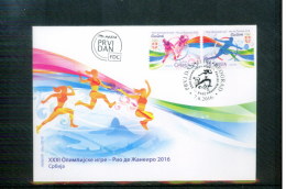 Serbien / Serbia 2016 Olympic Games Rio De Janeiro Set FDC - Sommer 2016: Rio De Janeiro