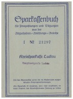 Sparbuch Der Sparkasse Luckau , 1952 , Melitta Wiebusch , Geb. Jahn , Bank !!! - Luckau