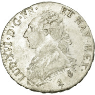 Monnaie, France, Louis XVI, 1/2 Écu, 1/2 ECU, 44 Sols, 1784, Paris, TTB - 1715-1774 Ludwig XV. Der Vielgeliebte