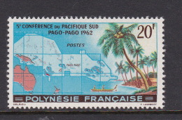 French Polynesia SG 22 1962 5th South Pacific Conference MNH - Ungebraucht