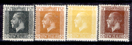 Nuova-Zelanda-0023 - 1915-21 - Y&T N. 164, 165, 166, 167 (++) MNH - Privi Di Difetti Occulti - - Ongebruikt