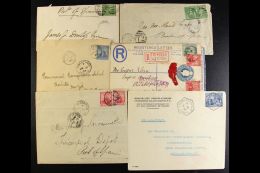 1882-1958 COVERS ASSEMBLY Includes 1882 Cover Bearing "1d" Manuscript Surcharge In Red, 1883 Cover Bearing 1d... - Trinidad & Tobago (...-1961)