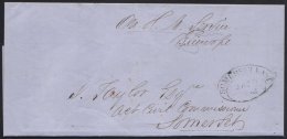 COGH 1862 (29 Jan) Cover From Pearston To Somerset East, With Dated Oval Handstamp In Red, And Arrival Oval Cancel... - Sin Clasificación