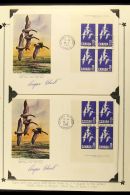 ARTIST SIGNED FIRST DAY COVERS 1963 15c Blue Canada Geese (SG 539) - The Complete Set Of CORNER PLATE NUMBER... - Other & Unclassified