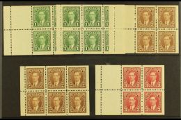 1937-38 Complete Set Of BOOKLET PANES, Comprising Both 1c, Both 2c & 3c, SG 357a/b, 358a/b & 359a, Fine... - Other & Unclassified