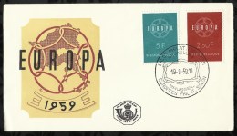 EUROPA 1959 . 19 SEPTEMBRE 1959 . BRUSSEL . - 1951-1960