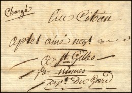 'Chargé' Sur Lettre Datée D'Epinal. 1795. - TB. - Otros & Sin Clasificación