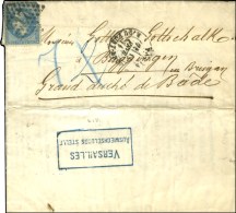 Etoile 17/ N° 29 (def) Càd PARIS / R. DU PONT NEUF 11 FEVR. 71 Sur Lettre Insuffisamment Affranchie Pour... - Guerra De 1870