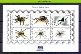 Ncx008b FAUNA 'INSECTEN INSECTS' SPINNEN SPIDERS ARAIGNÉE ARAÑA RAGNO QWZ 2003 PF/MNH - Spinnen