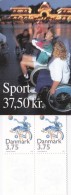 DANEMARK CARNET DE 10 TIMBRE THEME HANDISPORT BASKET - Sport Voor Mindervaliden