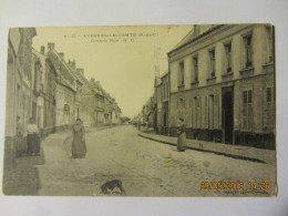 Cpa Animée AVESNE LE COMTE (62) Grande Rue (n°1) - Avesnes Le Comte