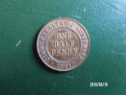 1/2 Penny - KM 22 - One Half Penny 1921 - 1855-1910 Moneta Di Commercio