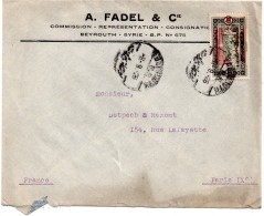 Lettre   De Republique Libanaise Pour La   France 1928 - Storia Postale