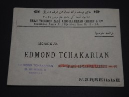 TURQUIE - Env Pour Marseille - France - 1925 / 1929 - Détaillons Collection - A Voir - Lot N° 16610 - Brieven En Documenten