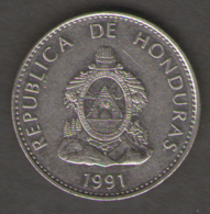 HONDURAS 50 CENTAVOS 1991 - Turquie