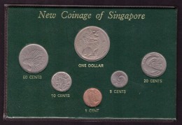 DECIMALE SINGAPORE - NEW COINAGE OF SINGAPORE - ANNO 1967- ONE DOLLAR - 50 CENTS - 20 CENTS - 10 CENTS - 5 CENTS - 1 CEN - Singapore