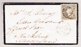 OZ Australien NSW 1860 SG#143 Graubraun Brief Nach Neuseeland - Brieven En Documenten