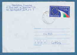 213193 / 2000 - 0.18 Lv. , Beginning The Negotiations For Joining Bulgaria To EU , FLAG , ROUSSE - SOFIA , Bulgarie - Covers & Documents