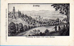 Kronberg Im Taunus - S/w Cronberg Im Jahre 1646 Nach Merian - Kronberg