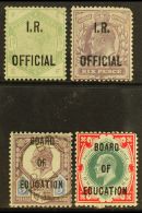 OFFICIALS - FORGERIES A Mega Catalogued Group With FORGERIES Of I.R. OFFICIAL 1885 1s Dull Green, SG O5, Mint,... - Other & Unclassified