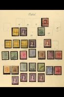 NATAL 1875-95 All Different Mint Or Used Collection On An Old Album Page, Includes 1875-76 1d Rose With Local Opt... - Non Classificati