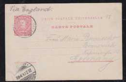 Portugal FUNCHAL 1904 Stationery Card To BRAUNSCHWEIG Germany - Funchal