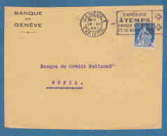 213374 / 1923 - 40 C. - BANQUE DE GENEVE - Perfin Perfores Perforiert Gezähnt Perforati Switzerland Suisse Schweiz - Perforés