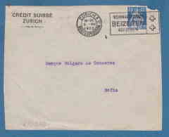 213376 / 1923 - 40 C. - CREDIT SUISSE ZURICH - Perfin Perfores Perforiert Gezähnt Perforati Switzerland Suisse Schweiz - Perforés