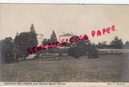 87 - NANTIAT - RARE CARTE PHOTO CHATEAU DES LESZES - LEZES 1906 - Nantiat