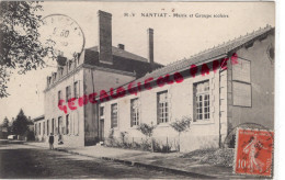 87 - NANTIAT - MAIRIE ET GROUPE SCOLAIRE - 1916  ECOLE - Nantiat