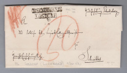 Tschech Heimat LOSDORF Langstempel (Ludvikovice) 1850-07-2? Vorphila Brief Nach Scheibbs - ...-1918 Prephilately