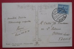 -- POSTE VATICANE N° 29 Y&T - POSTE CITTA ' Del VATICANO  23 Sep 1931 - SUR CARTE POSTALE -- - Briefe U. Dokumente