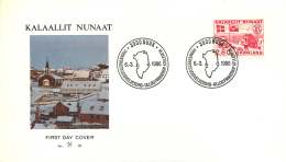 1986  Port Post Office With Flag  MiNr 263 - FDC