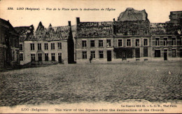 LOO - Vue De La Place Après La Destruction De L'Eglise - Lo-Reninge