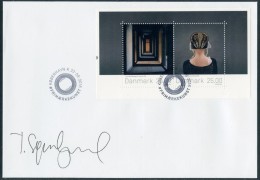 DENMARK / DANEMARK (2016) - Signed Cover - Stamp Art, Embroidered, Bonnet, Guldnakker, Empty Interior, Sondergaard - Brieven En Documenten