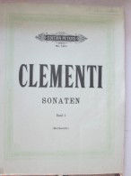 CLEMENTI  Sonaten  Band 1  Edition Peters  146a  SONATEN   Partition Piano - Instrumentos Di Arco Y Cuerda