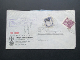 Brasilien 1932 Zeppelinpost Nr. 369 Luftpost. Chimica Industrial Bayer Meister Lucius. Toller Beleg. Zeppelin - Lettres & Documents