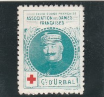 Vignette Militaire Croix Rouge - Association Des Dames Françaises - Général D Urbal - Rode Kruis