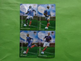 Lots De Magnets Carrefour Fff  Fanni-sissoko-ribery-abidal - Sports