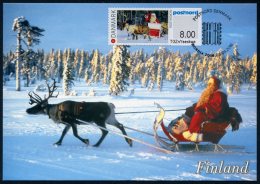 DENMARK / DANEMARK (2016) - ATM NORDIA 2016 - Jyväskylä, Finland - Maximum Card - Santa Claus, Père Noël, Papá Noel - Machine Labels [ATM]